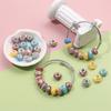 30/50/100pcs resin large hole bead sparkling bead, large hole spacer bead European craft bead, DIY necklace bracelet jewelry production