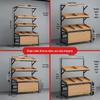 Creative Multilayer Fruit & Vegetable Display Rack for Supermarkets