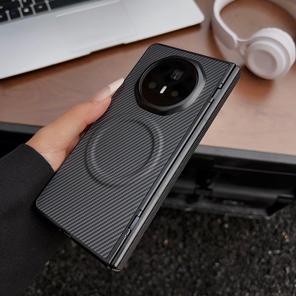 Für Huawei Honor Magic V5 Hülle Harte Kohlefaser Magnetisch MagSafe Schutz-Rückabdeckung Hülle Für Honor Magic V5 V3 Handyhülle