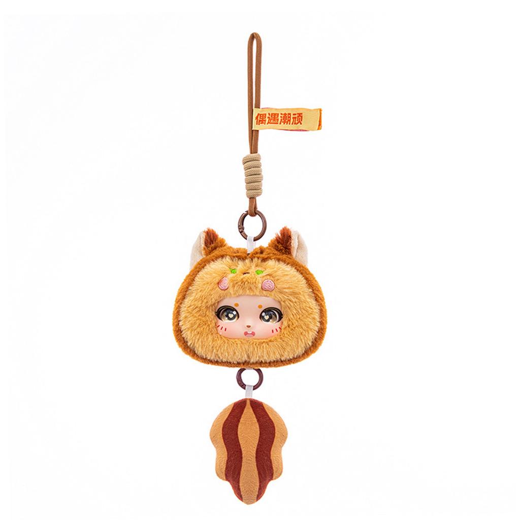 Kreslená Roztomilá Panenka Plyšová Hračka Klíčenka Malý Přívěsek