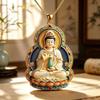 Ethnic Imitation Jade Pendant Necklace Chinese Vintage Charm Jewelry For Men Women Daily Outfit Festival Gift Use