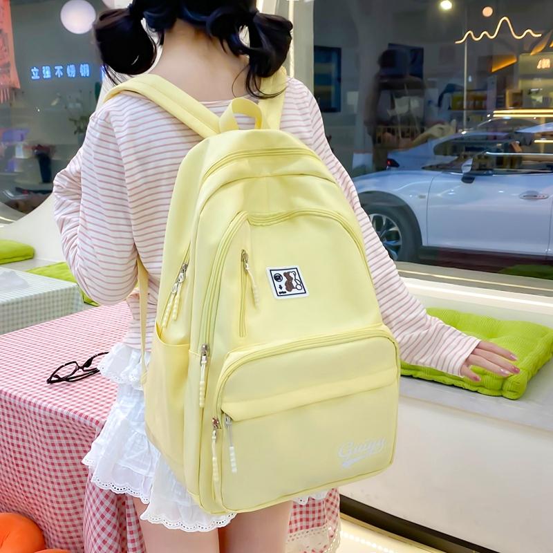 Four-Piece Backpack Set Student Large Capacity Backpack Women's School Bag