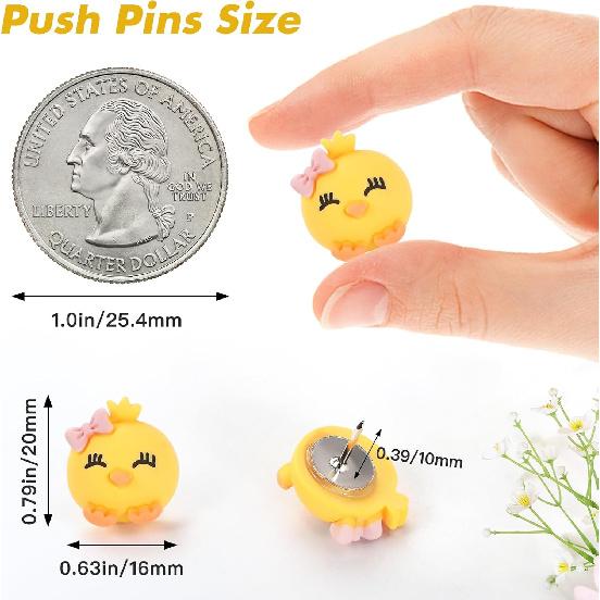 30 Pieces Cute Animal Push P,10 Style Animals Push P, Decorative Thumb Tacks, Fun Thumbtack, Pushp for Bulletin Board, Cork Boards,Wall, Whiteboard,