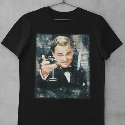Vintage Shirt Vintage Retro Great Gatsby Leonardo DiCaprio Unisex Tee Shirt For Unisex T-Shirt