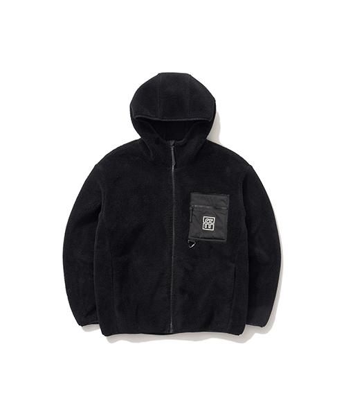 Offroad Woven Contrast Pocket Hooded Fleece_5Ifpf04