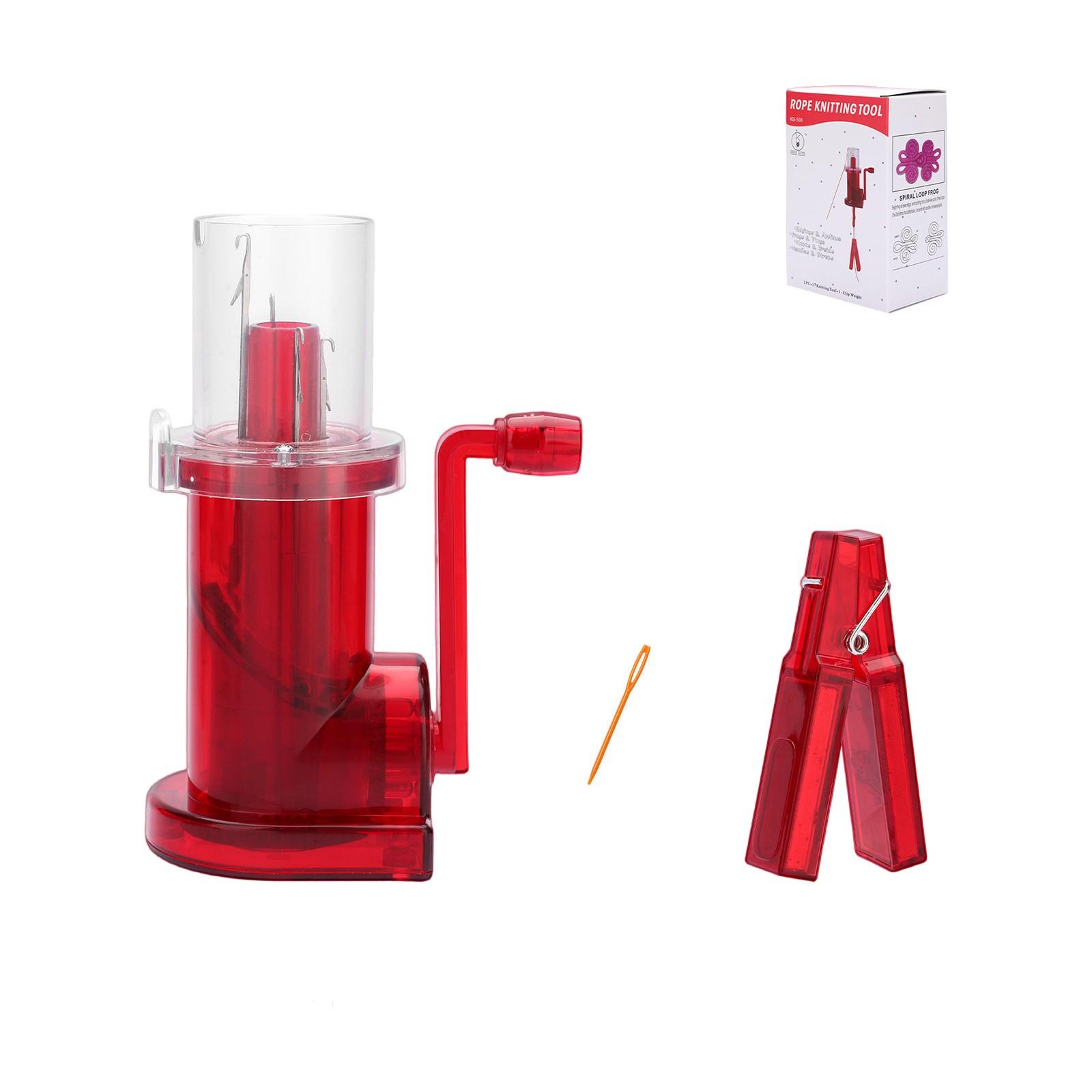 

DIY ручная веревочная плетельная машина бытовая ручная веревочная плетельная машина плетение ожерелья ювелирные изделия плетение инструмент инструмент One Size красный