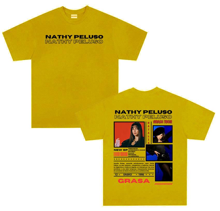 Singer Nathy Peluso Tour Album 2025 Graphic T Shirts Men Women Hip Hop Harajuku Fashion Cotton Short Sleeve T-shirt Streetwear