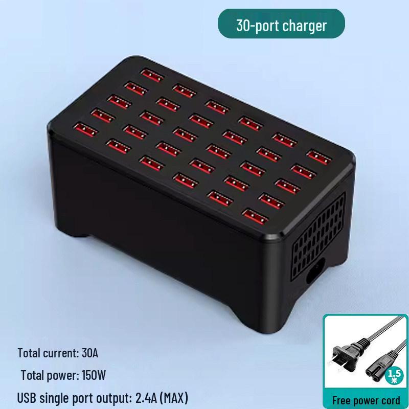 Multi-Port USB Charger Station: Fast Desktop Charger with 10, 20, or 50 Ports for Phones