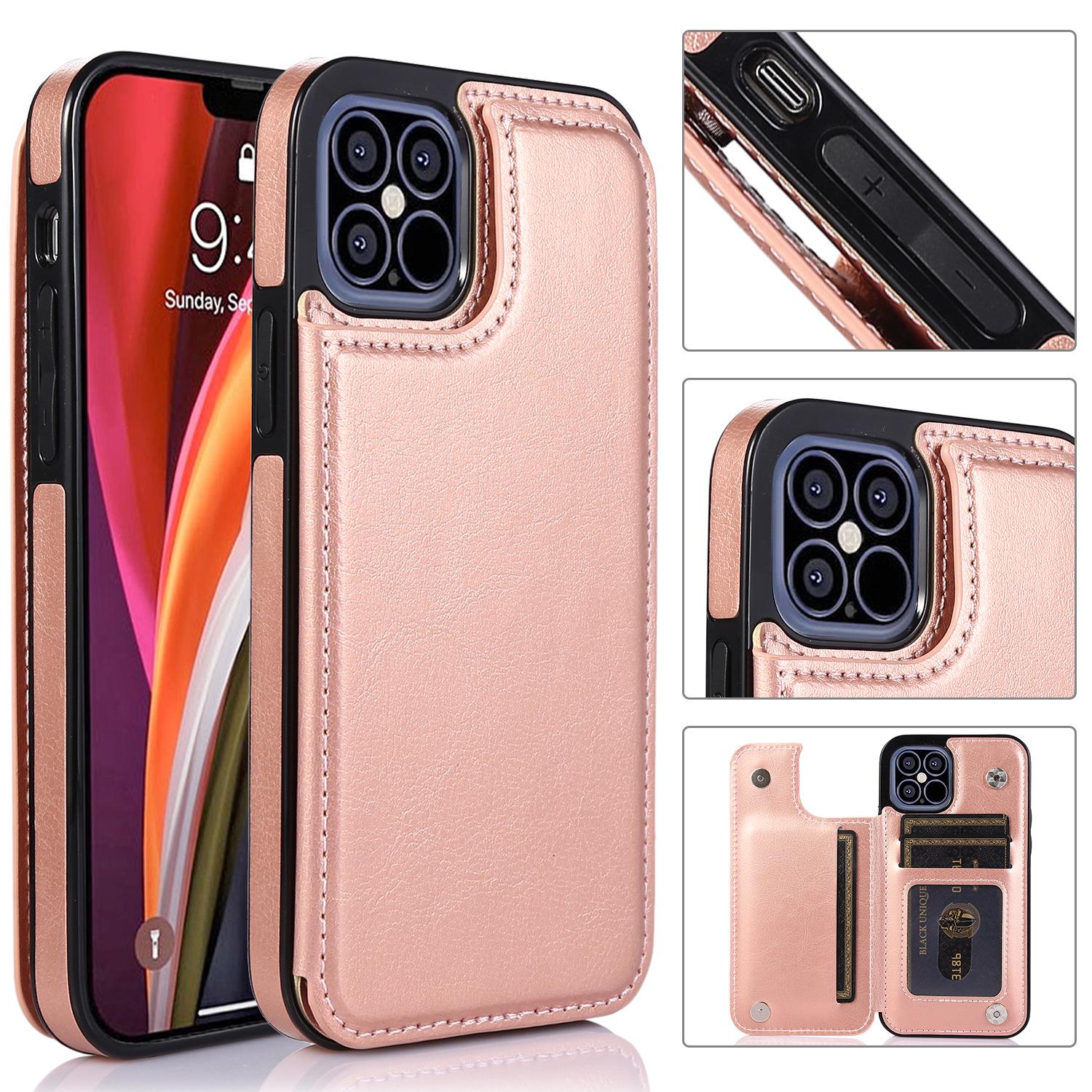 

Compatible with iPhone models, this Crazy Horse Pattern Case features a card holder and leather bracket for the iPhone 15 Max, 14, and 13 Pro. iPhone 15 рожевий колір золота