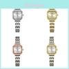 Stylish Ladys Square Dial Quartz Wristwatch With Water Resistance For Daily Use