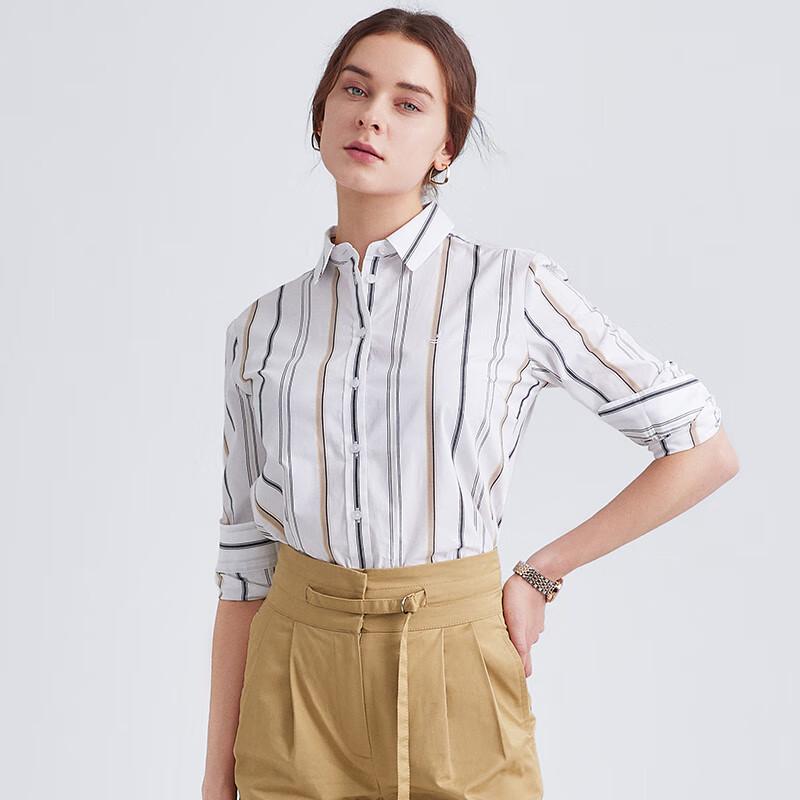 Женская полосатая рубашка с длинным рукавом Navicare XL