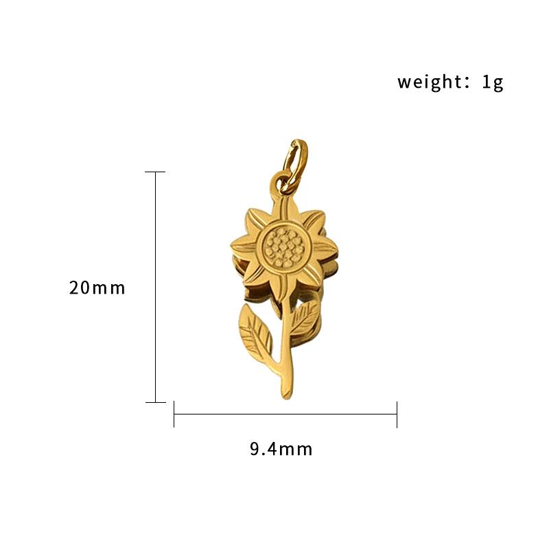 Halloween Ghost Pumpkin Spider Pendant 18K Gold Plated Stainless Steel Jewelry Diy Accessories