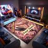 1PC Custom Name Glamorous Beauty Tools Theme Floor Mat Ideal for Living Room, Game Rooms, Office, Bedroom,Floor Mat Playful Design