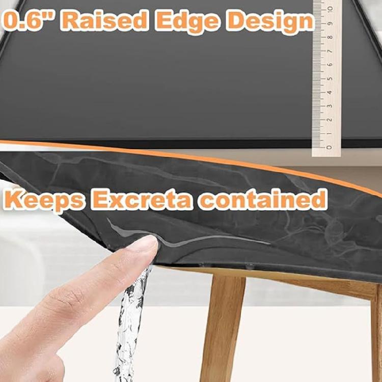 Badezimmer-Sicherheitsmatte für Toilettenstuhl Rutschfester Silikon-Bodenschutz Wasserdichtes Design Ideal für ältere Menschen