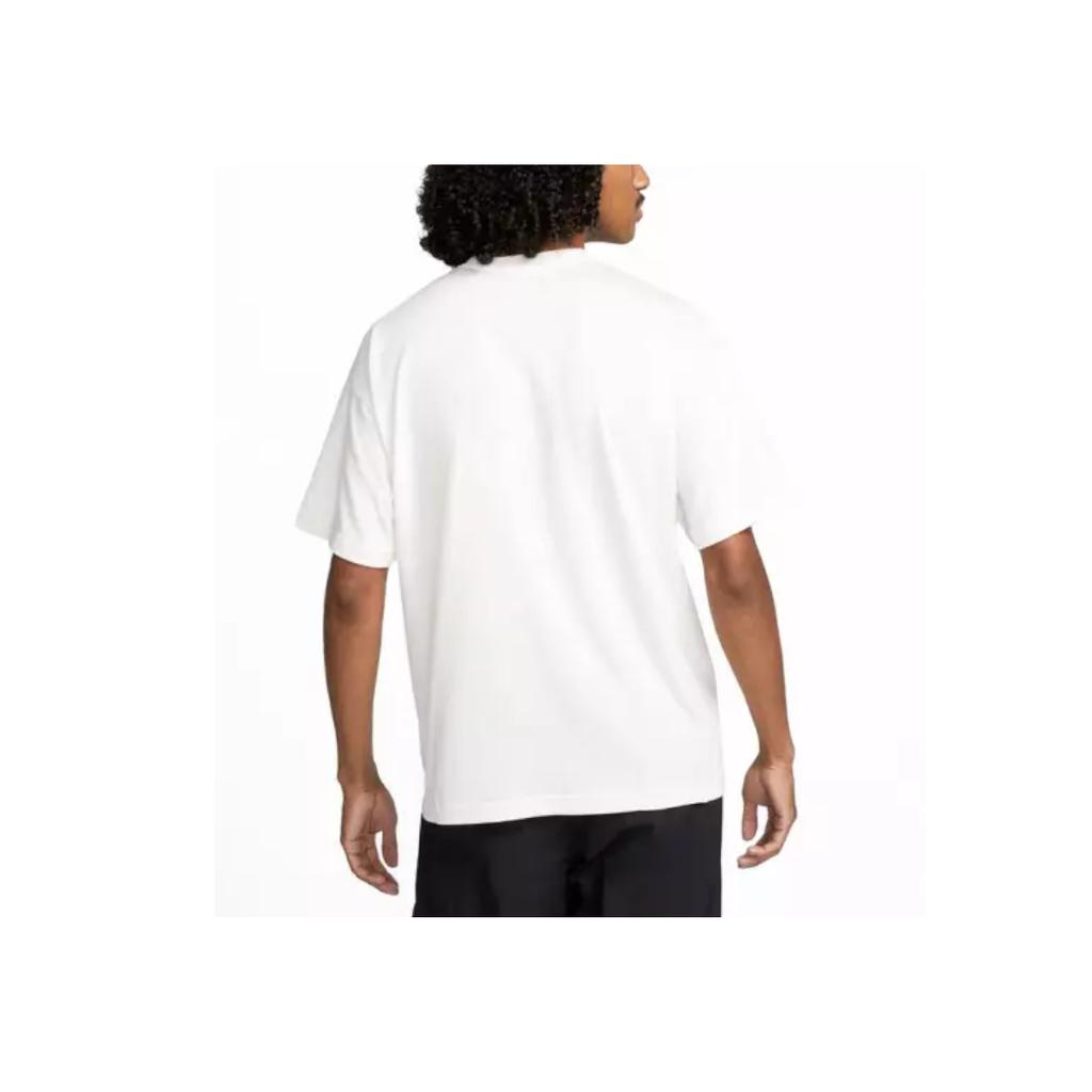 Nike Solo Swoosh Logo Detail Crew Neck T-Shirt Men Tops White CV0559-030