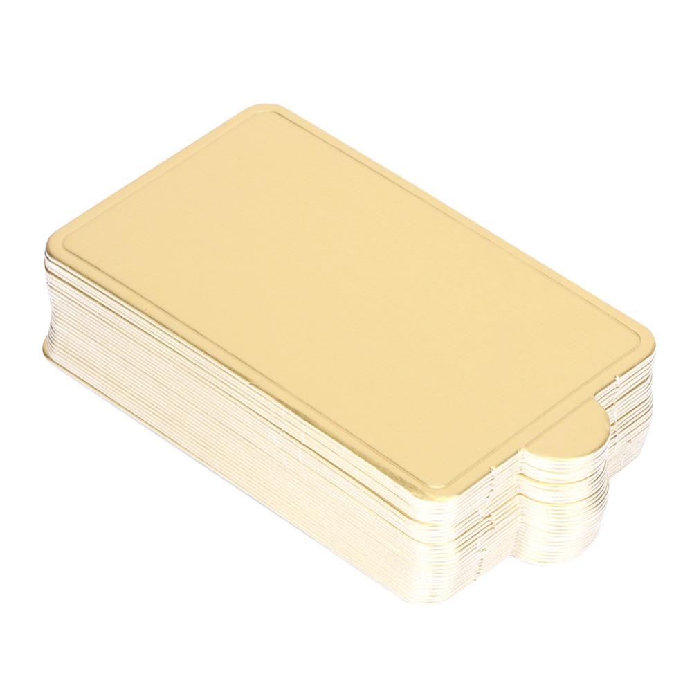300pcs Gold Cake Dessert Board Cardboard Mini Cake Base Multipurpose Mousse Cake Board Cake Slices