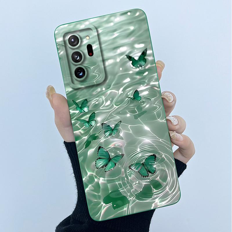For Samsung Galaxy Note 20 Ultra Fashion Simplicity Oil Painting Flowers Ultra-thin Matte Anti-fingerprint Protector Phone Case