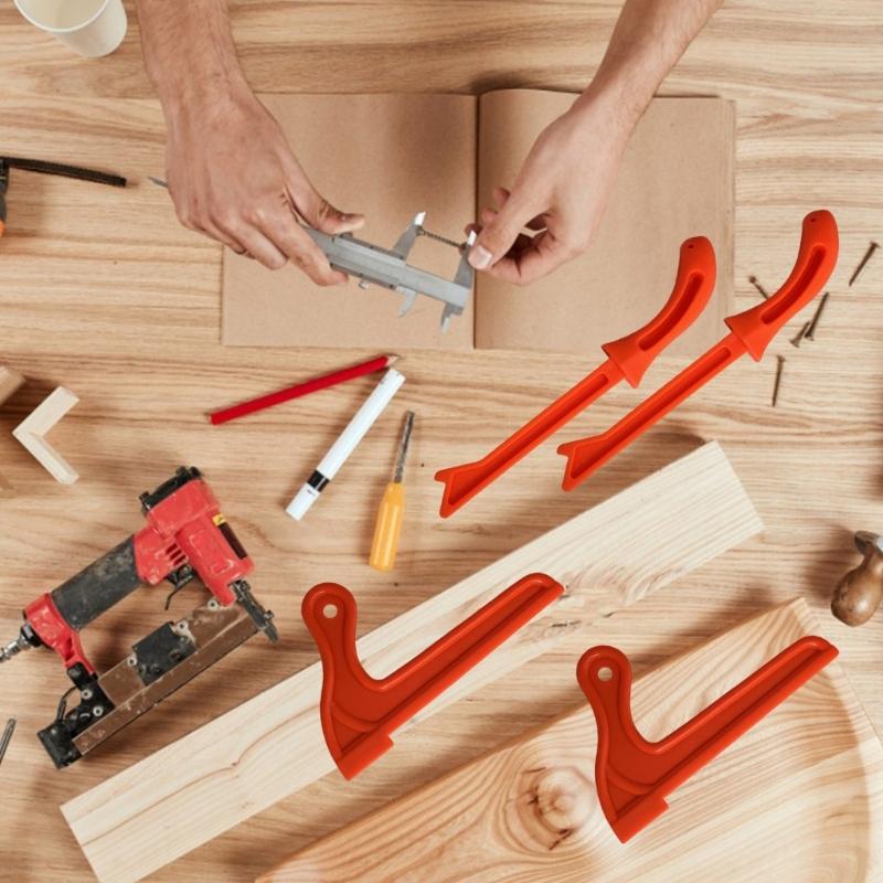 4pcs Plastic Safety Push Stick Set for Tablesaw and Carpentry Router Table Protective Hand Tools In Ergonomic Design