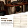 Alphabetical Wooden Vinyl Record Dividers 26 Pcs Record Holder Organizer for Vinyl Records DVDs Book A-Z Letter Separator Shelf Storage Accessory for