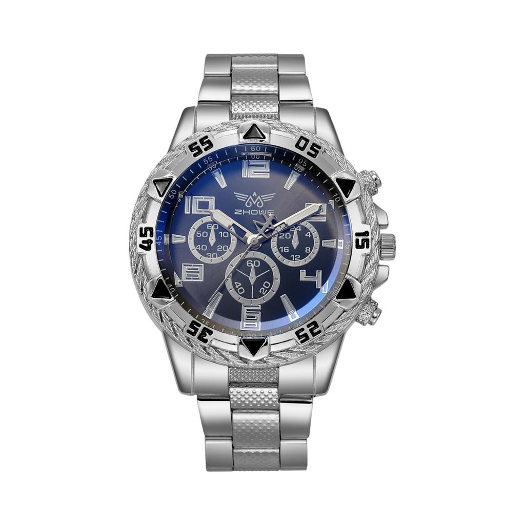 Vanntett lysende løpevekkerklokke for menn