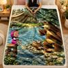 Flannel BlanketMasha and the Bear Warm Soft Throw Blanket for Indoor Sofa Bed Living Room Use