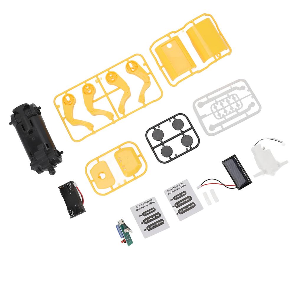 Solar Powered Robot Dog Toy ABS Plastic Drop Proof Solar Electric Robot Dog Toy for Home and