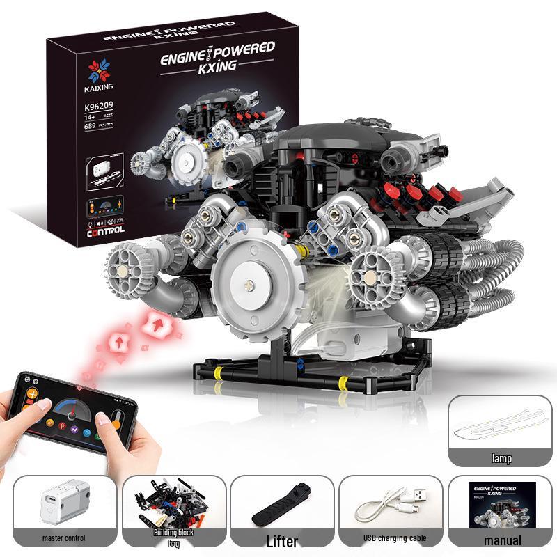 Kit de robot programmable télécommandé avec blocs de construction pour l'exploration scientifique éducative