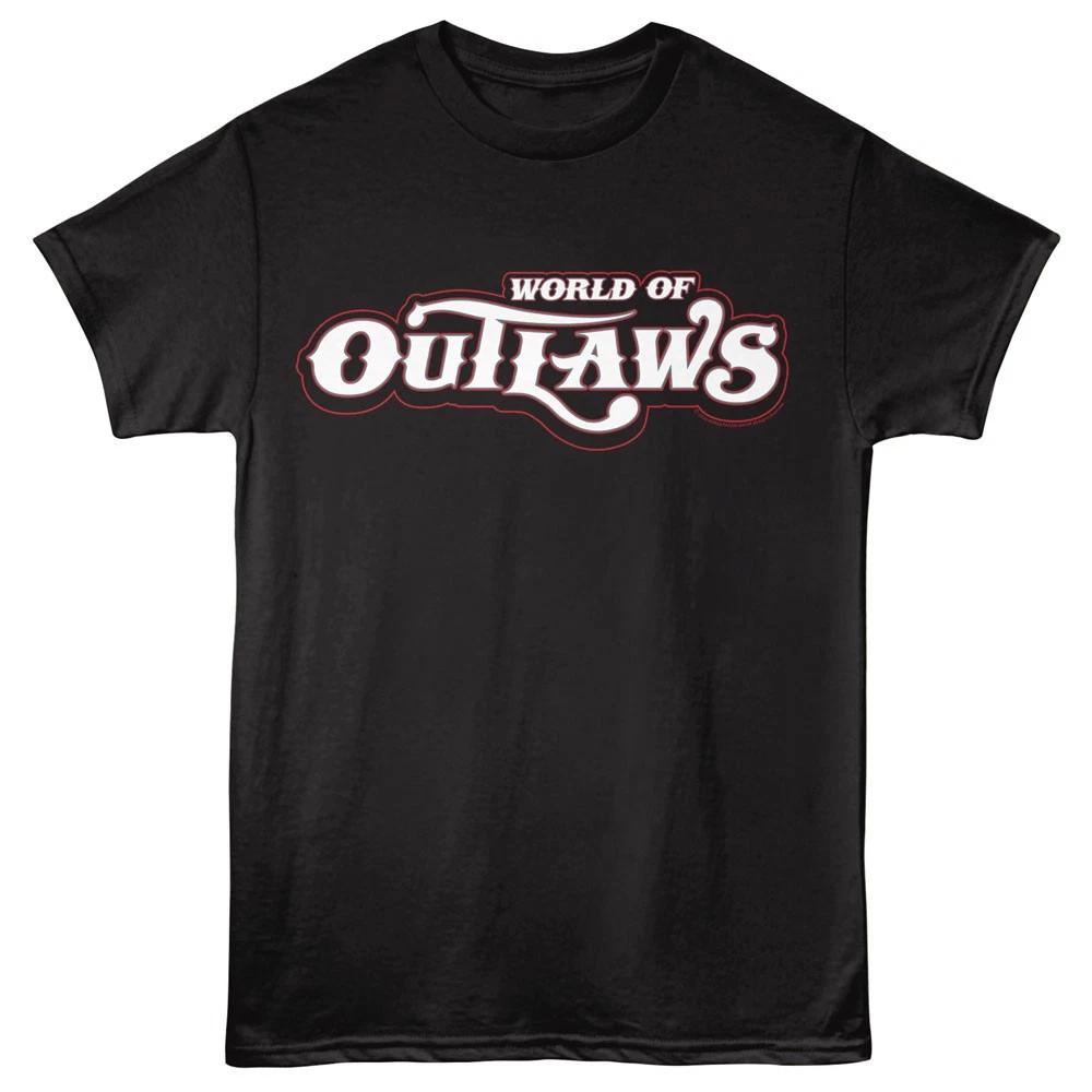 World Of Outlaws White Logo Men s T shirt M