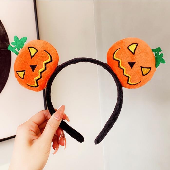 Niedliches Halloween Stirnband Kürbis Teufelshörner Party Haarschmuck Stirnband Dekorationen Cartoon Cosplay Lustige Festliche Kopfbedeckung