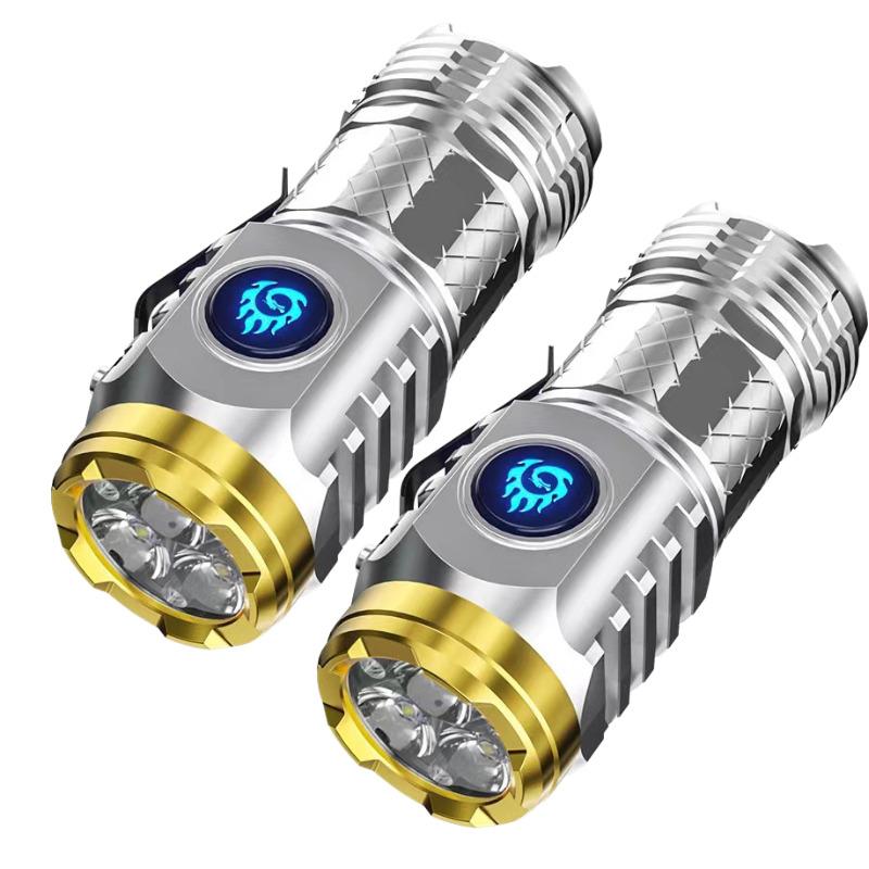 Mini High Brightness Flashlight Powerful Led Flashlight 3 Modes Usb Rechargeable Flash Light Flashlights with Tail Magnet