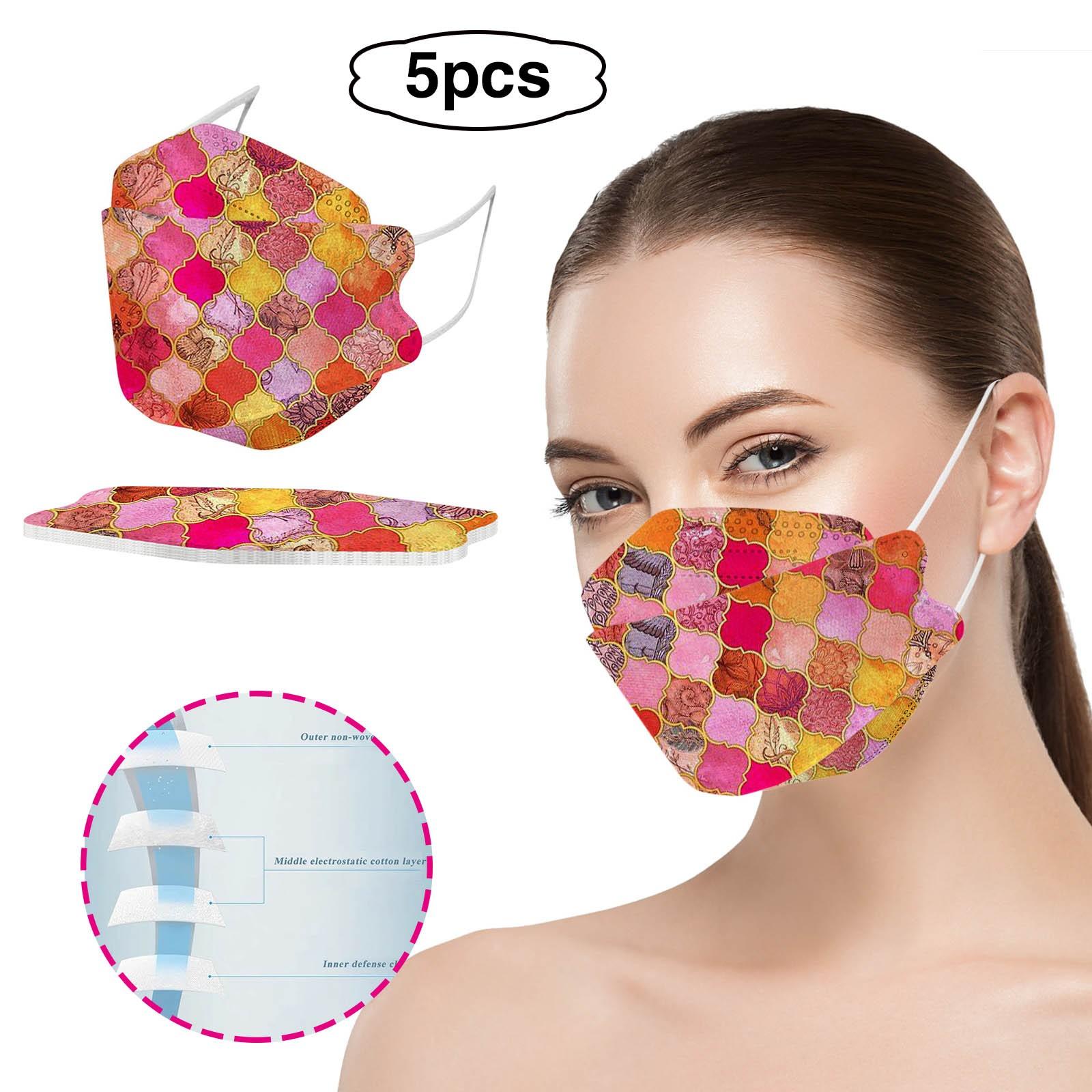 

Взрослая маска для лица с градиентным принтом тай-дай для защиты на открытом воздухе 20X8CM