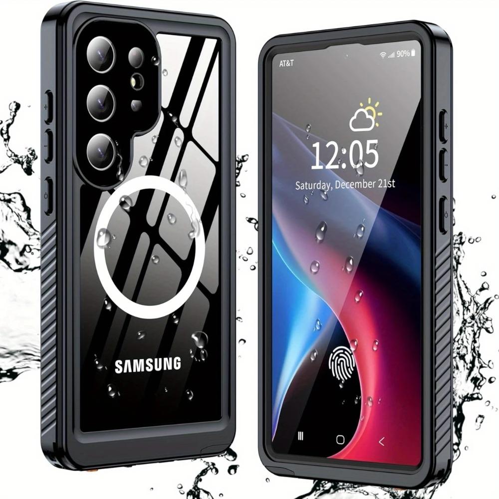 Custodia Impermeabile IP68 a Protezione Totale a 360° per Samsung S26 Ultra S25 FE Copertura Magnetica Antiurto per Nuoto all'Aperto Snorkeling