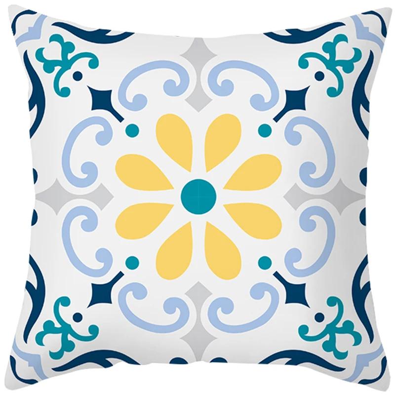 Peach Skin Hug Pillowcase Nordic Simple Color Pattern Sofa Cushion Cover Office Cushion Pillow Case To Customize