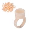 100pcs Eyebrow Lip Tattoo Ink Cup Holder Silicone Microblading Pigment Eyelash Extension Glue Ring