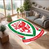 Tappeto in Velluto di Cristallo Rugby Galles Morbido Anti?Tappetino Antiscivolo Comodo per Casa Soggiorno Camera da Letto Tappeto Decorativo