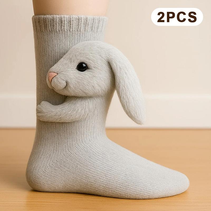 

3D В язані Шкарпетки з Тваринами Лінивець, Різдвяні Шкарпетки 2025 для Жінок, Колекція Веселі Милі Плюшеві Тварини Обіймаючі Шкарпетки до Середини Ікри для Дитини D