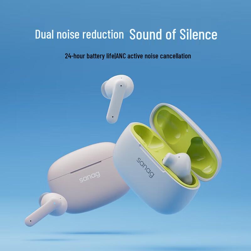 SANAG T80S Pro True Wireless ANC Active Noise Cancelling Earbuds