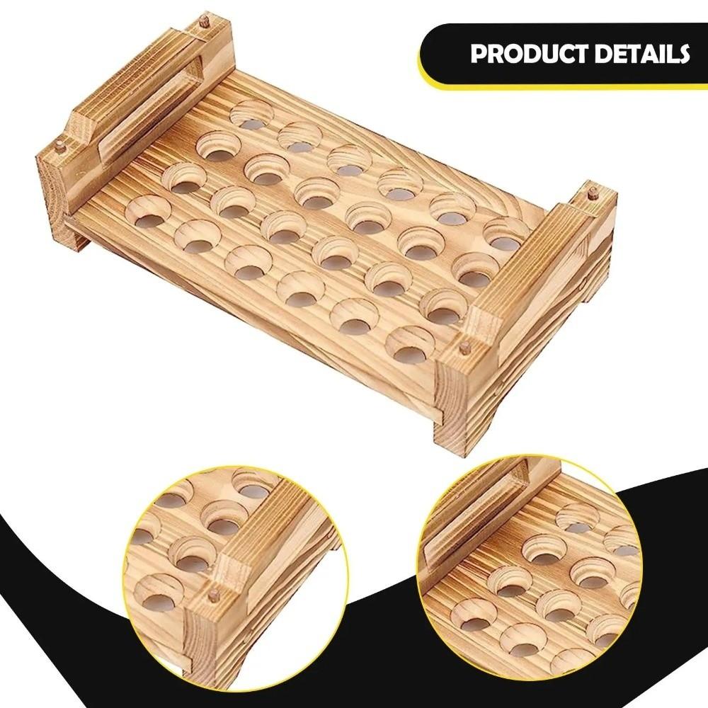 Stackable Wood Egg Holder Space Saving Egg Display Crates Egg Storage Rack  Kitchen Countertop
