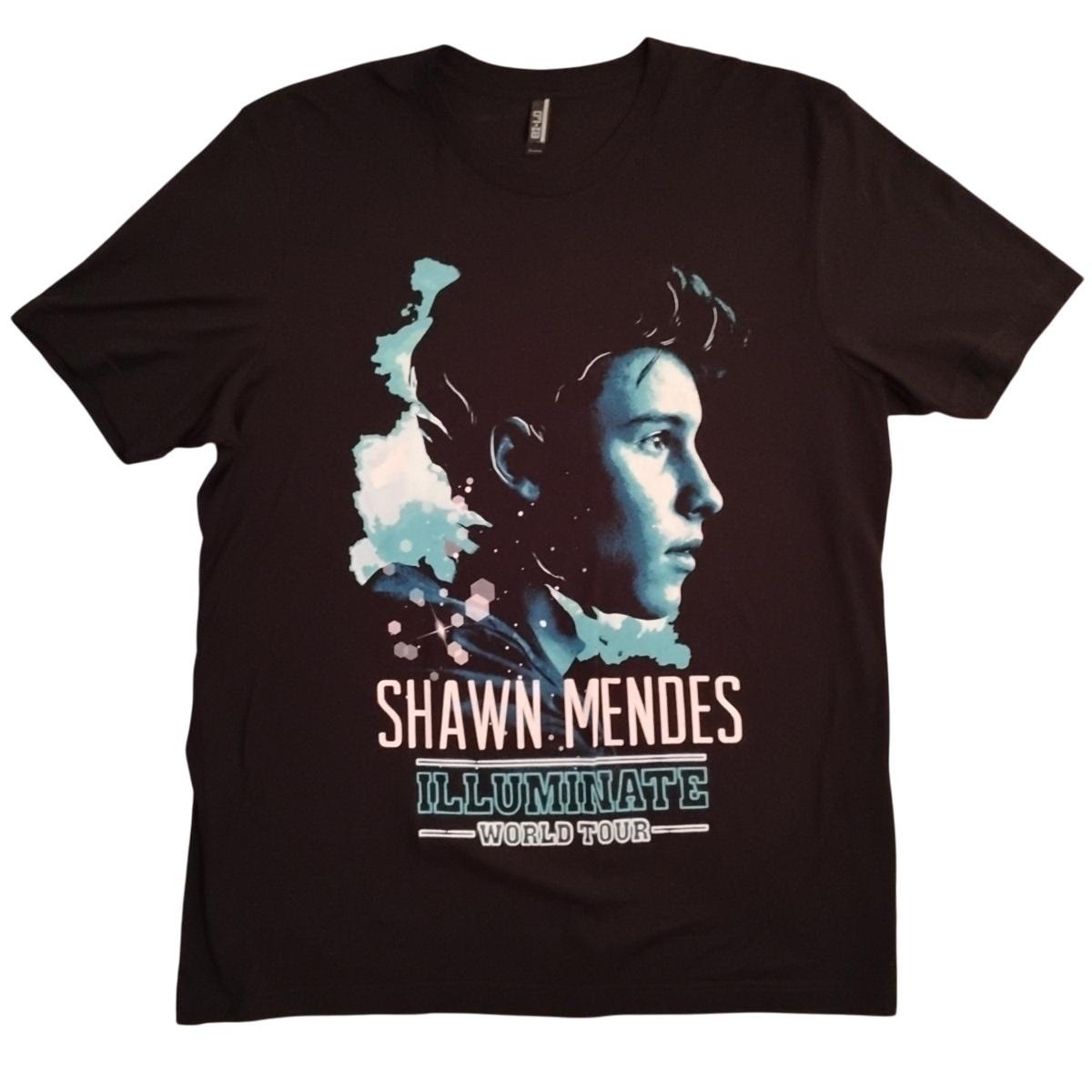 Shawn Mendes Shirt Mens XL Black Illuminate World Tour Concert Band Tee Unisex T-Shirt XL
