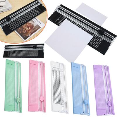 Scrapbook Trimmer A4 Precision Paper Photo Cutters Guillotine Scrapbook Cutting Mat Machine with Pull-out Ruler Office Supplies