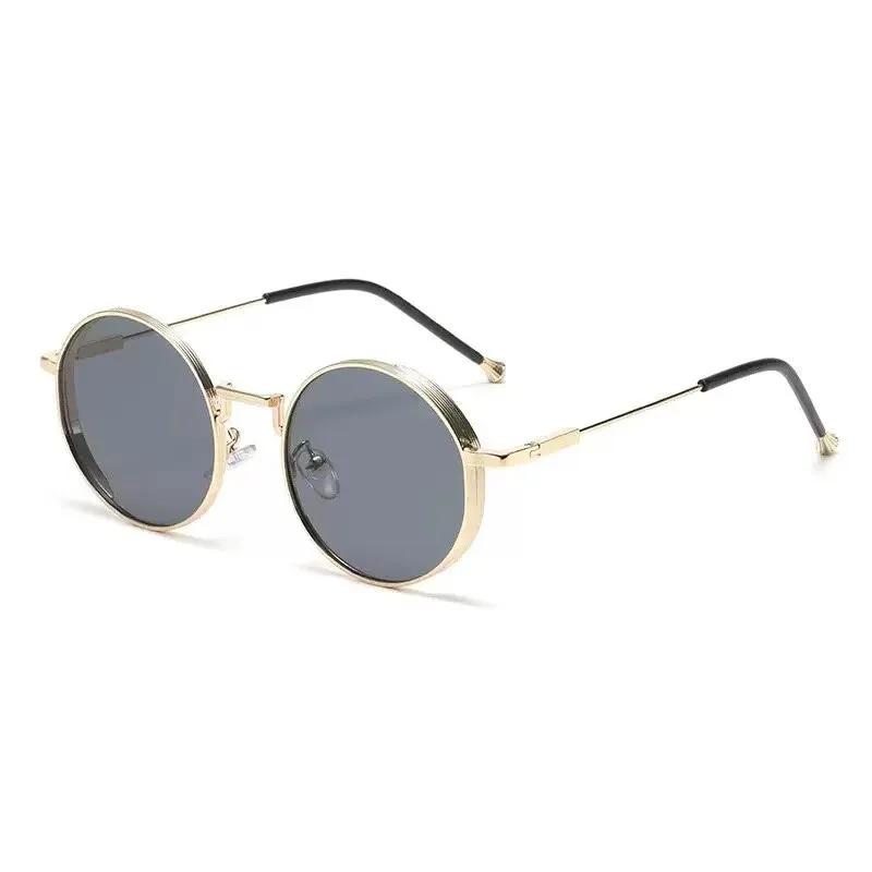 Retro Personalized Hd Metal Round Frame Women'S Myopia Glasses Fashion Outdoor Neutral High Quality Driving Punk Glasses