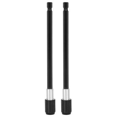 2Pcs Quick Release Hex Screwdriver SelfLocking Extension Rod for Electric Drill 150mm