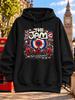 Unisex Hoodie The Jam S Entertainment British Mod Rock Design with Union Jack Fl-ags Red Scooters Blue Red Target Telephone Box and Stars