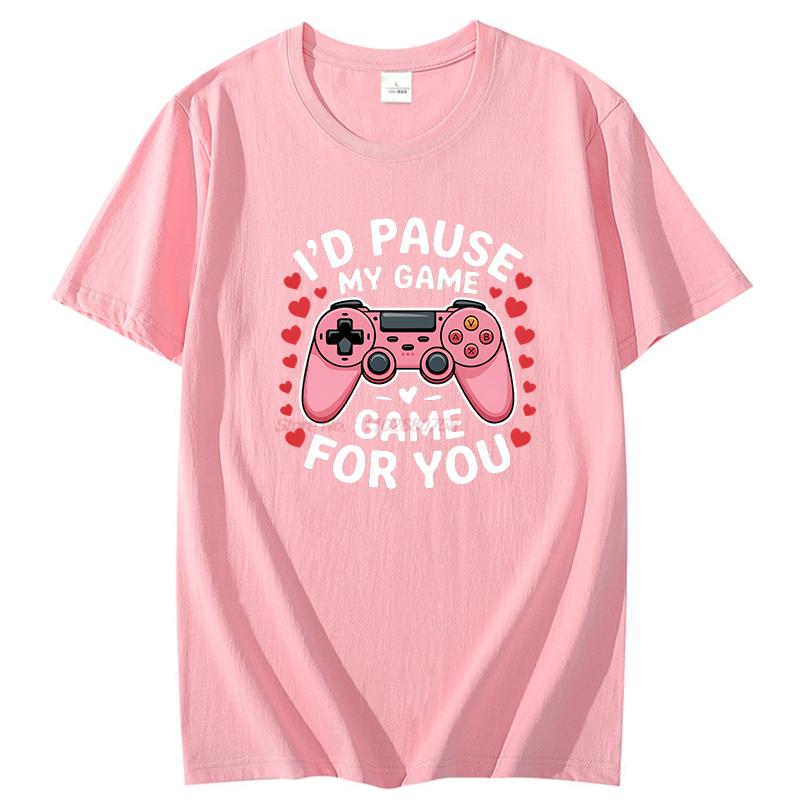 Gaming Gamers Fashion Shirts Graphic Tee Tops  Tshirt New Arrival Goods High Quality Short Sleeve Tee Cotton Unisexs Tshirts