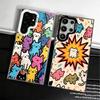 Cartoon Cute Cats Theme Soft Phone Case for Samsung Galaxy S24 S25 FE S26 Edge S23 Ultra S22 Plus S21 + Shockproof Cover Back Sh
