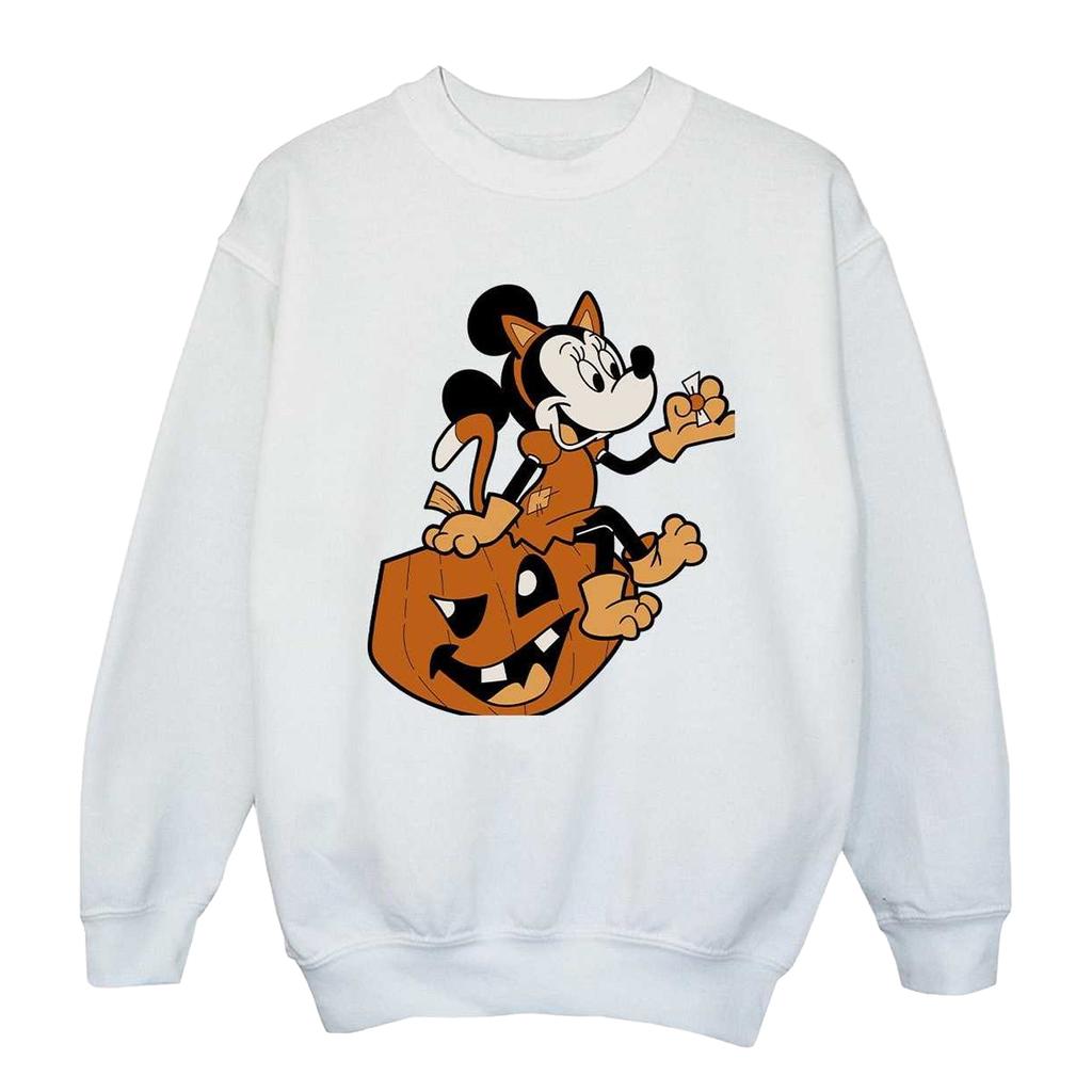 Disney Girls Minnie Mouse Cat Halloween Sweatshirt