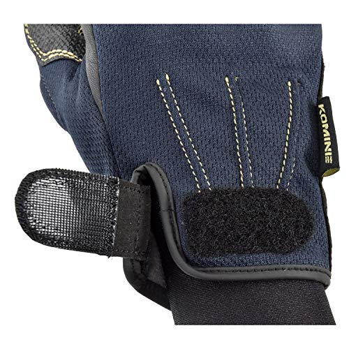 KOMINE Motorcycle Gloves Protective Vintage Mesh Gloves Olive M GK-249 Vintage Knuckle Protector Mesh Material for Spring, Summer, and Autumn