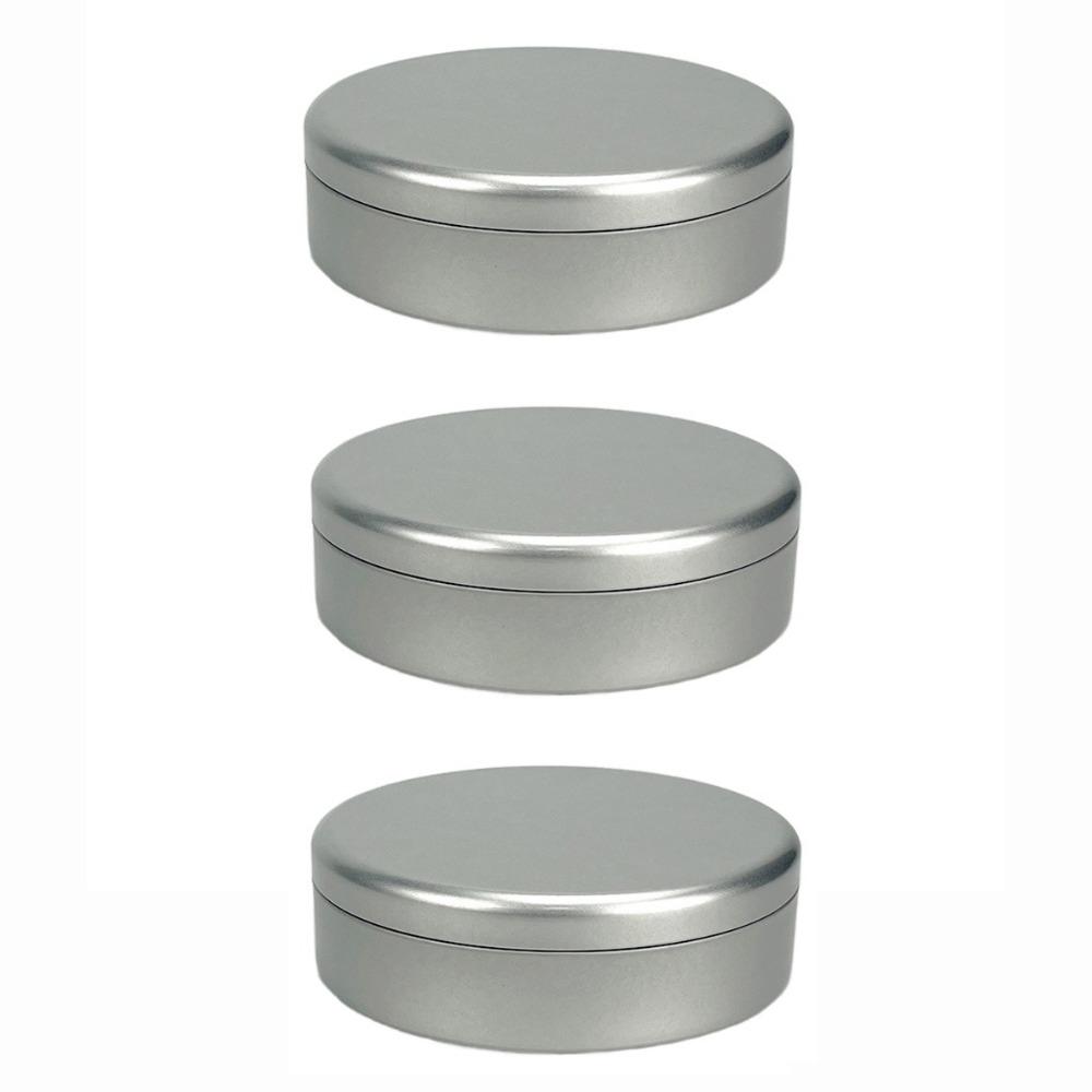 3Pcs Tinplate Cookie Storage Boxes Round Candy Biscuit Packaging Box Durable Tea Cake Tin  Gifts