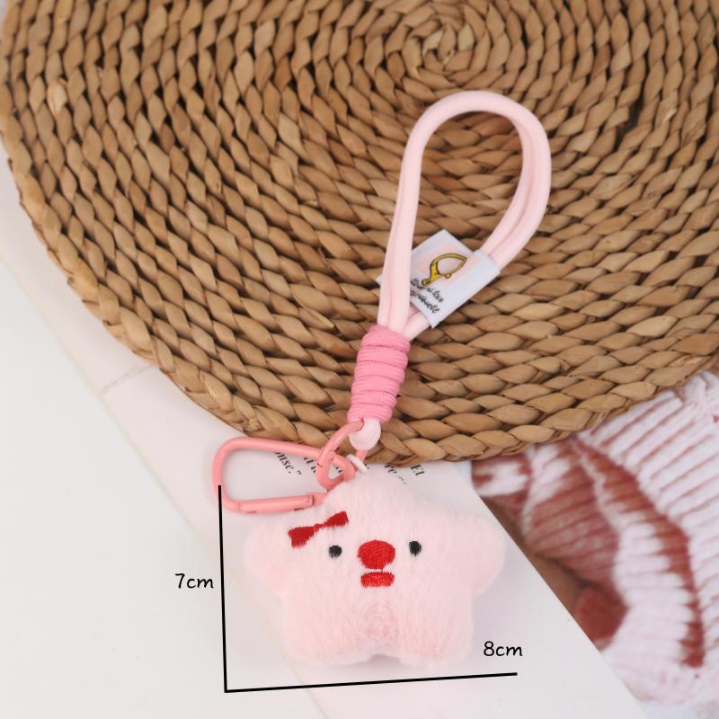 Kreskówkowy Pluszowy Kotek Niedźwiadek Brelok Zawieszka Lalka Ornament