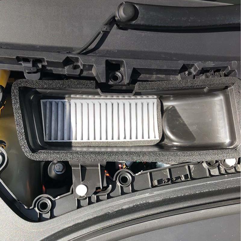 Car Intake Air Filter Cover For Tesla Model 3 2021 2022 Melt Blown Fabric Inlet Cover Flow Vent Trim Dust Prevention